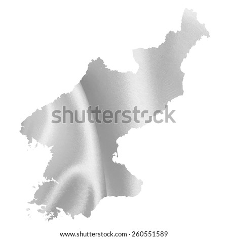 North Korea map silhouette