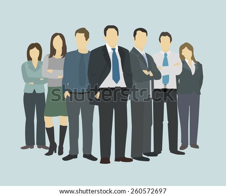 Business group director chief boss. The company staff Royalty-Free Stock Photo #260572697