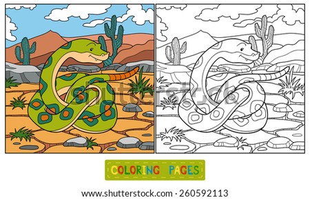 Coloring book (snake)