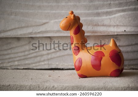 Craft artificial giraffe