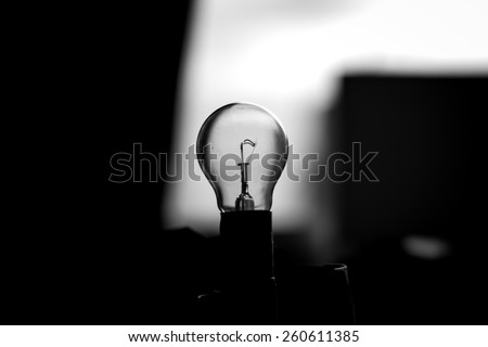 bulb lamp off Royalty-Free Stock Photo #260611385