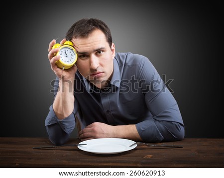 Slow restaurant service concept Royalty-Free Stock Photo #260620913