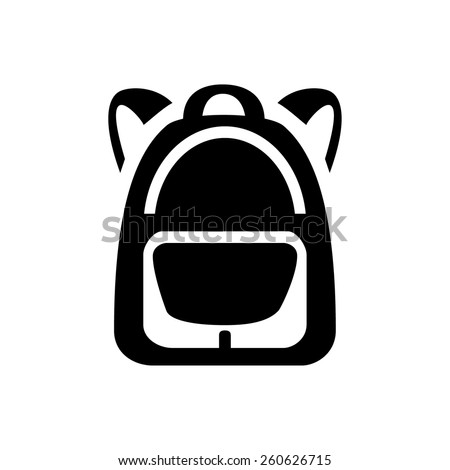 Backpack icon Royalty-Free Stock Photo #260626715