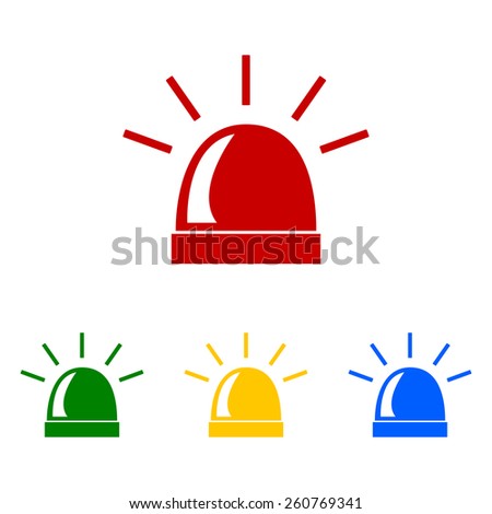 Police single black icon isolated. Vector