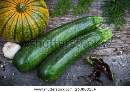 Fresh organic gardening vegetables