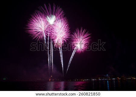Fireworks Royalty-Free Stock Photo #260821850