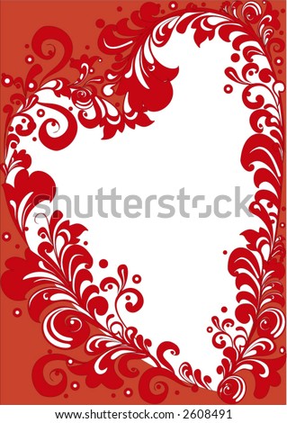 valentine decoration with place for text