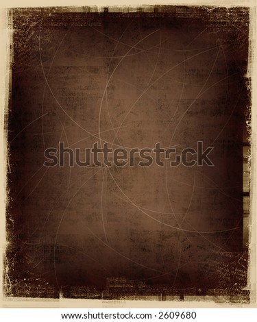 Old Textured Background with Grunge Frame