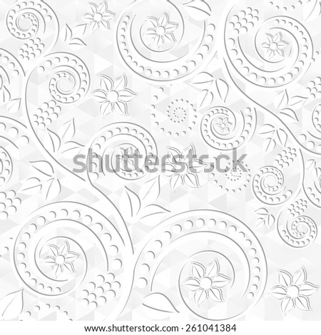 white floral background