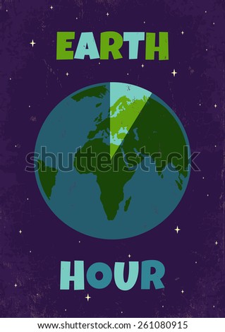 Poster for a Earth hour