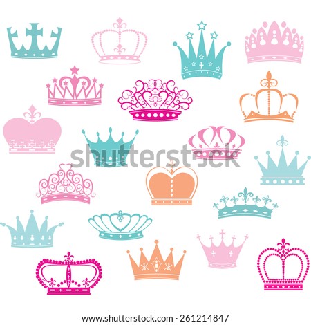Crown Silhouette,Princess Crown 
