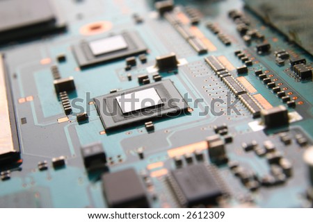 computer electronics - High technology GPU close up