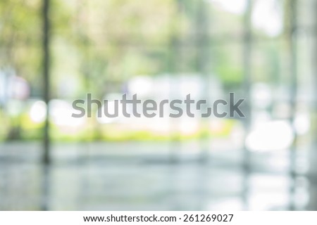 atmosphere around office  blur background with bokeh Royalty-Free Stock Photo #261269027