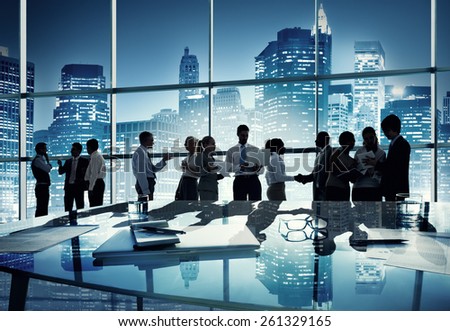 Group of Business People Working in the Office