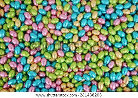 Background of Easter Eggs Royalty-Free Stock Photo #261438203