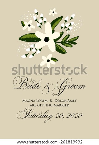 Wedding invitation card