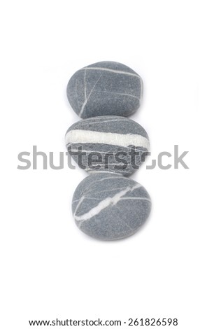 Three stones- striped texture