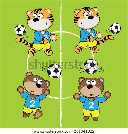 animals playing football