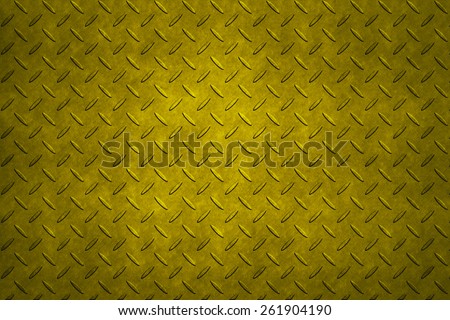 Non-slip metal floor sheet with golden