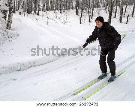 happy skier