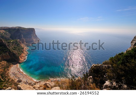 gorgeous mediterranean coast in summer
