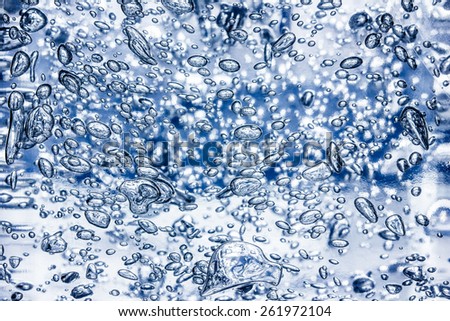 Bubble abstract water gel texture.