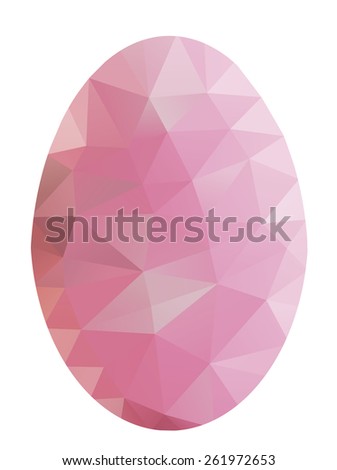 Easter egg color polygonal