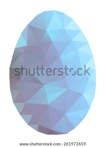 Easter egg color polygonal
