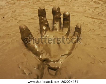 Hand basin mud background image