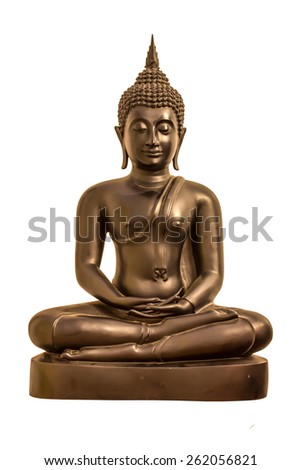 Image of Buddha isolated on white background.