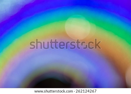 Abstract colorful bokeh background form light