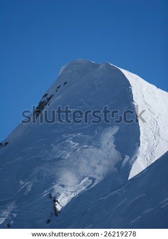 Mountain peak in alps