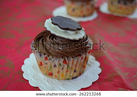 Delicious chocolate cupcake