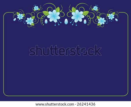 The frame of the ornament. Vector illustration