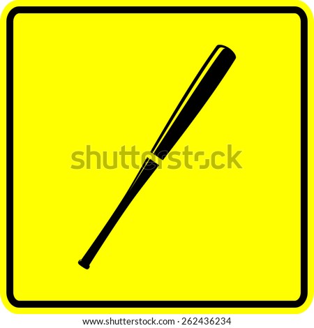 baseball bat sign