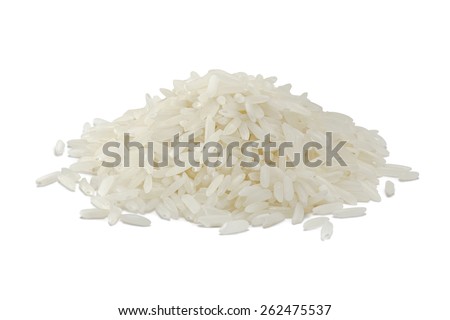 white rice, natural long rice grain for background and texture Royalty-Free Stock Photo #262475537