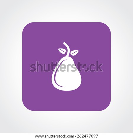 Very Useful Flat Icon of Pear. Eps-10.