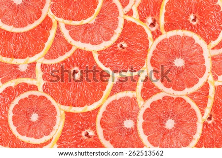 Grapefruit Slice Abstract Seamless Pattern