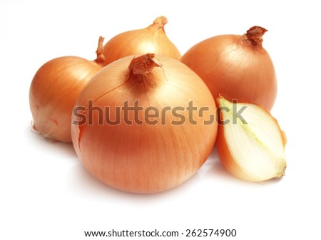 Fresh golden onions  