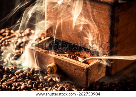 Fragrance of roasted coffee grains