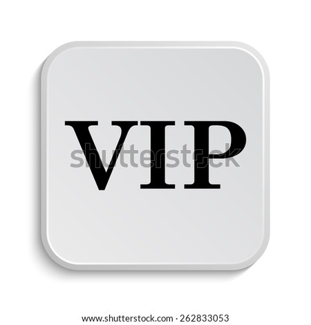 VIP icon. Internet button on white  background. 