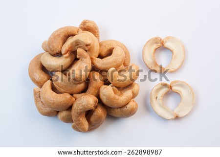 Ripe cashew nuts
