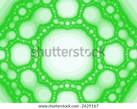 Shapes in Green - High Resolution Illustration
