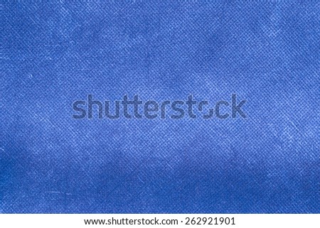 Canvas textured blue background.
