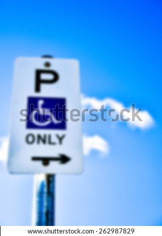 Parking sign in Blur style