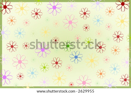 floral background in pastel colors (vector)