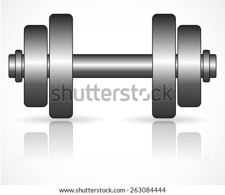 Flat Barbell Graphics with Metallic Fills