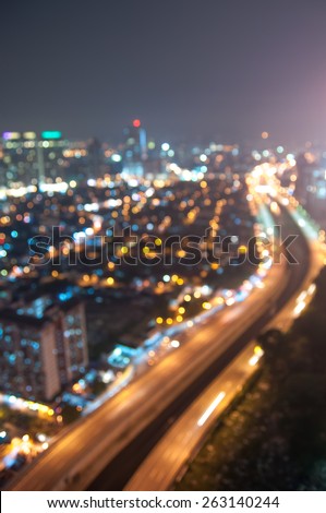 Blur image of Kuala Lumpur