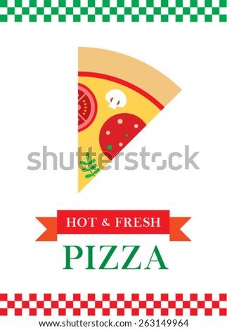hot and fresh pizza poster