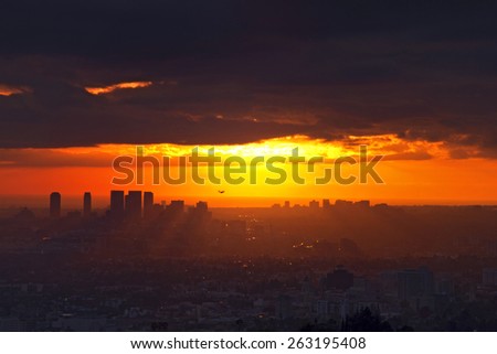 LA Skyline Sunset